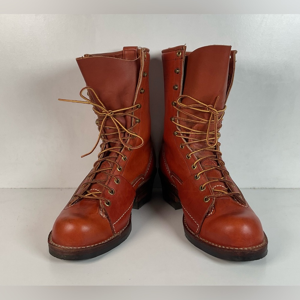 Wesco for Hall’s Safety Linesman Boots 8.5 D Job Master Old Logo West Coast - Picture 9 of 16